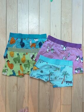 Villervalla Colorful Kids Boxer Briefs Set Of 4 - 10 Years